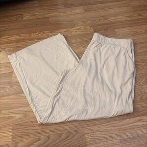 Cuddl Duds Ribbed Wide Leg Lounge Pants Size 1X